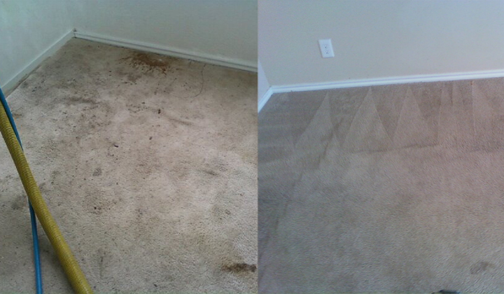 Room Before After Clean Carpet Cleaning San Antonio